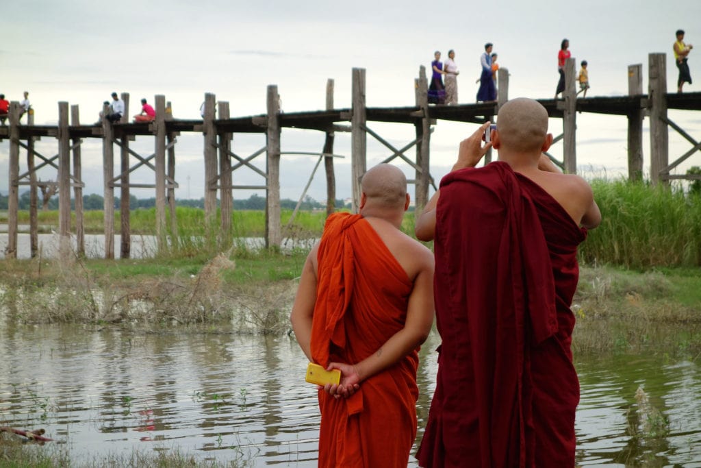 Monks in Myanmar