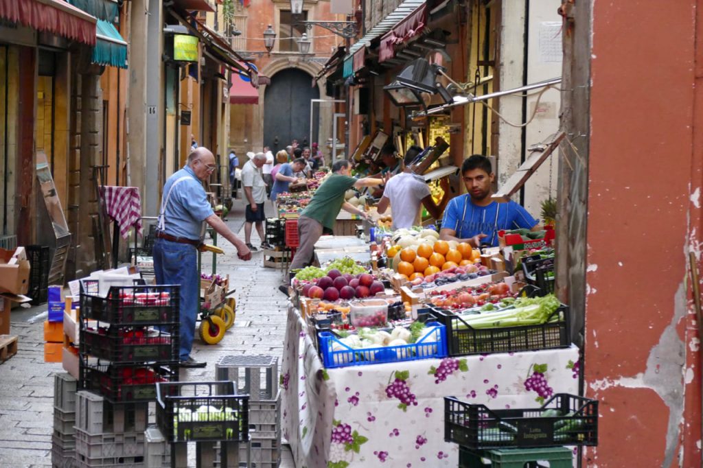 Bologna food market