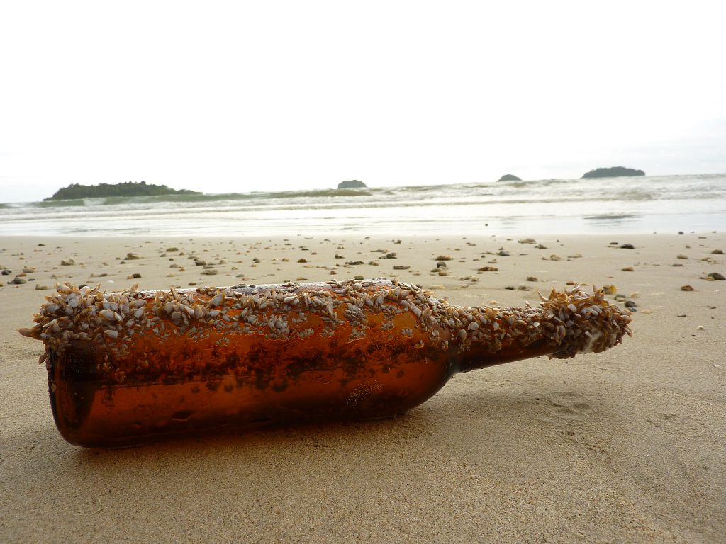 Bottle on the beach