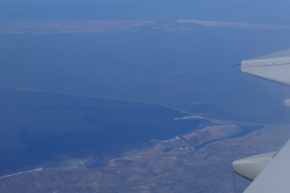 Afsluitdijk from the air