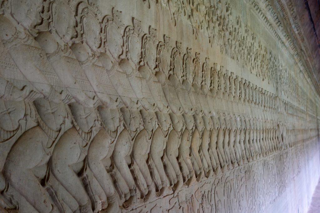 Inside Angkor Wat temple