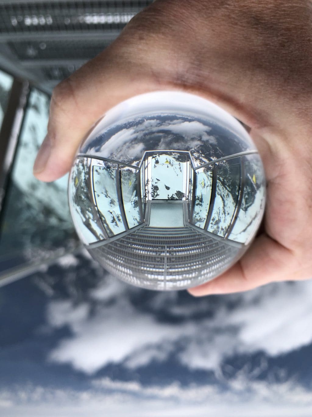 Lensball Stairway Mountain