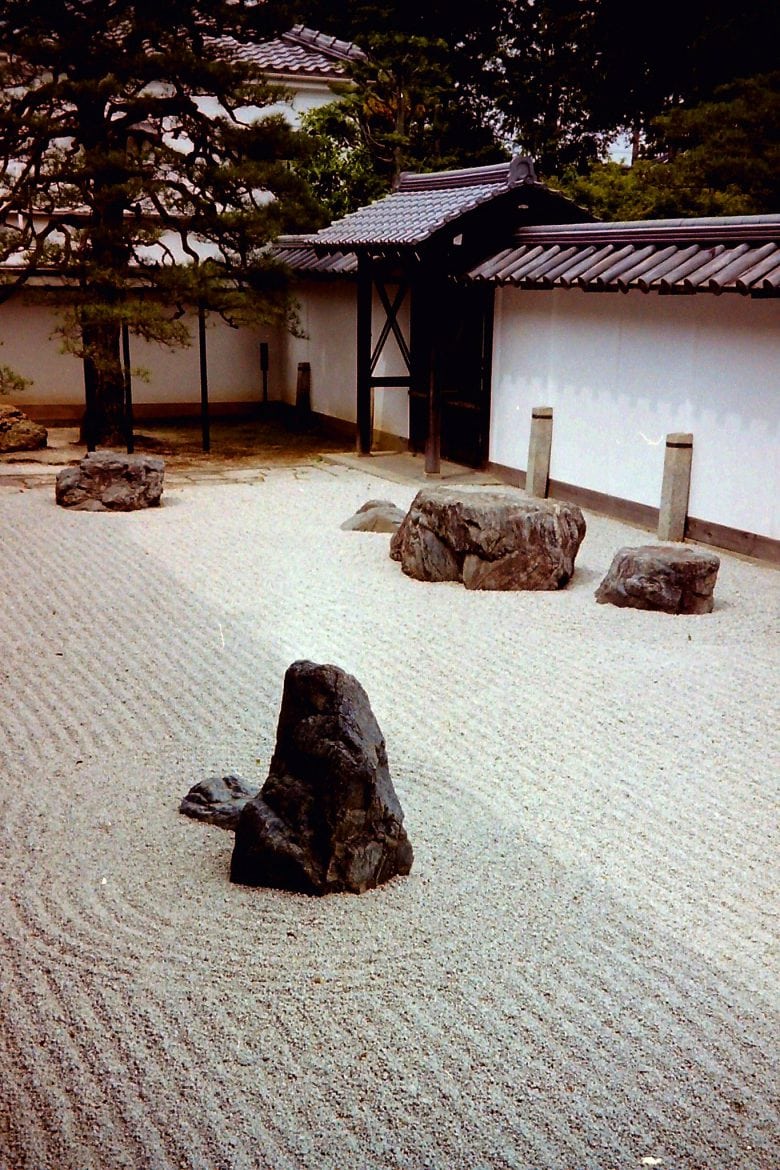 Japan travel rock garden