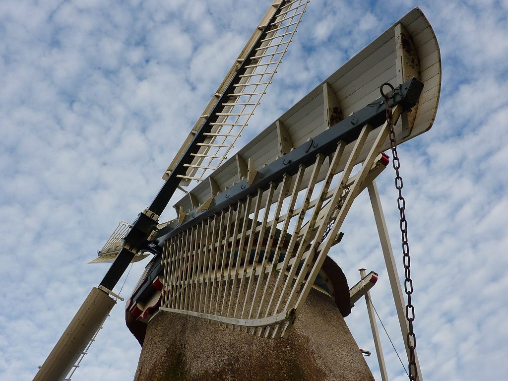 Dutch windmill up close