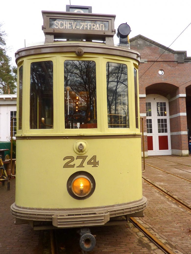 Old dutch tram