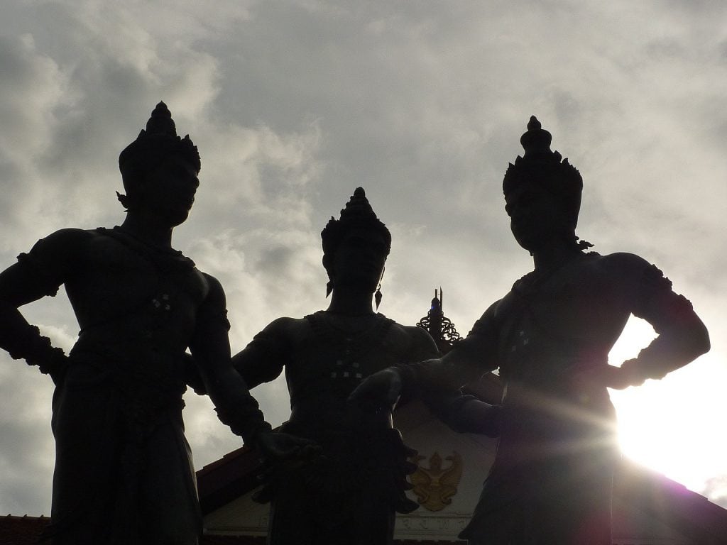 Thailand statue sun