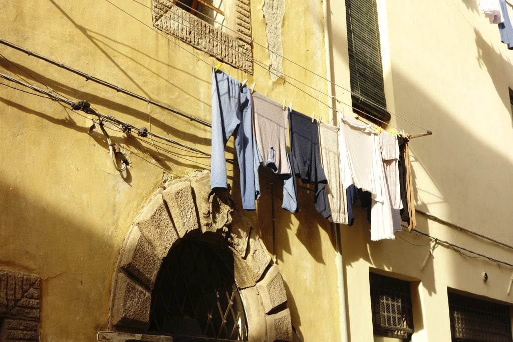 Clothes drying Italy