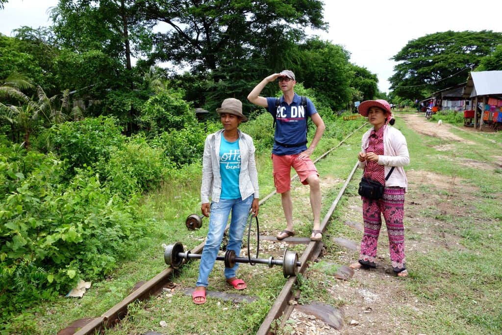 Gazing over train track